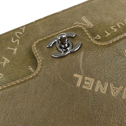 Chanel 2003-2004 Khaki Calfskin Graffiti Handbag