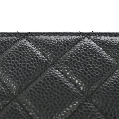 Chanel 2019 Black Caviar Skin Classic WOC Wallet on Chain Bag