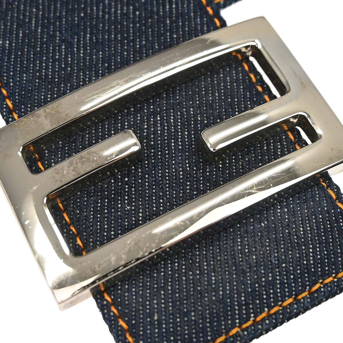 Fendi Indigo Denim Mamma Baguette Handbag