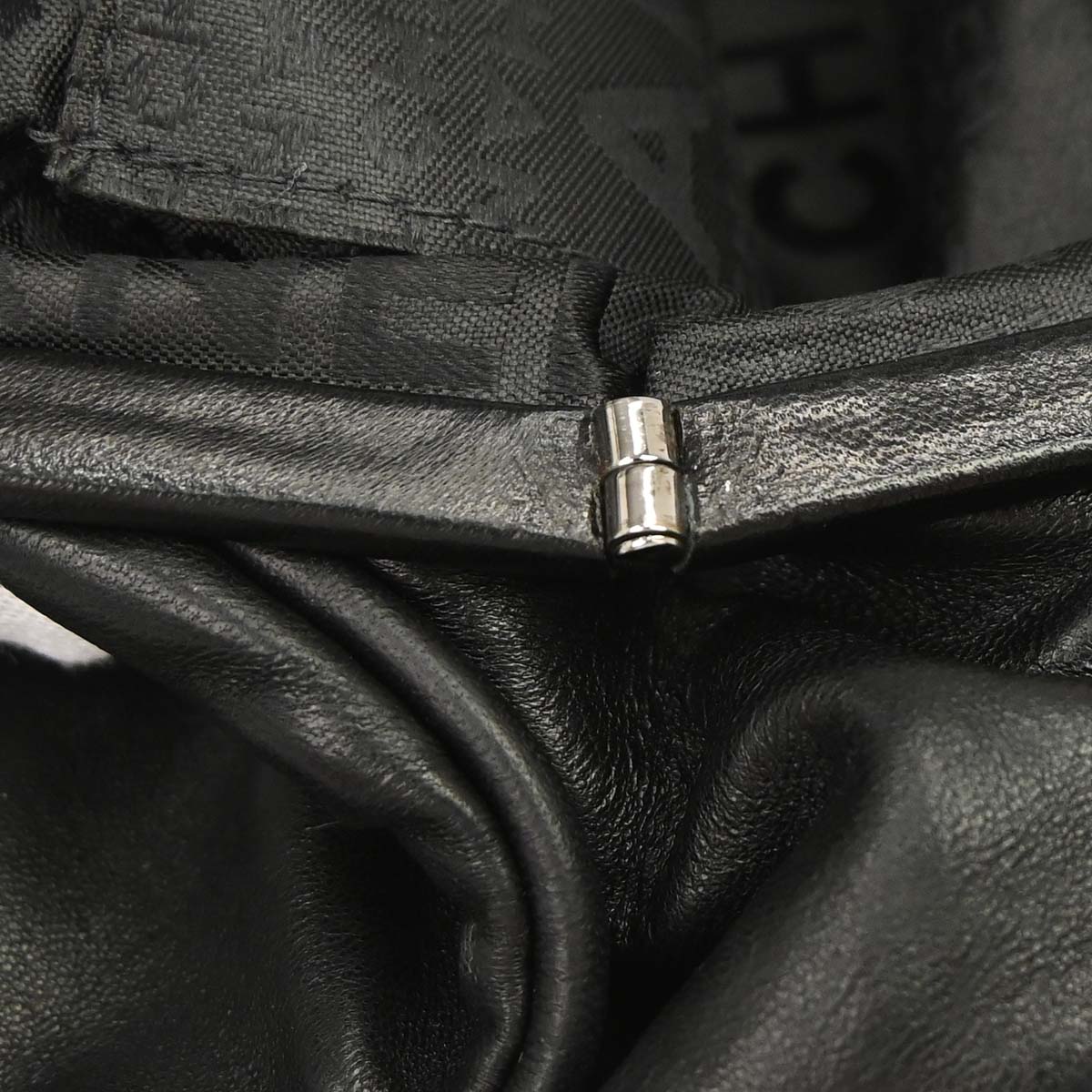 Chanel 2003-2004 Black Lambskin Handbag