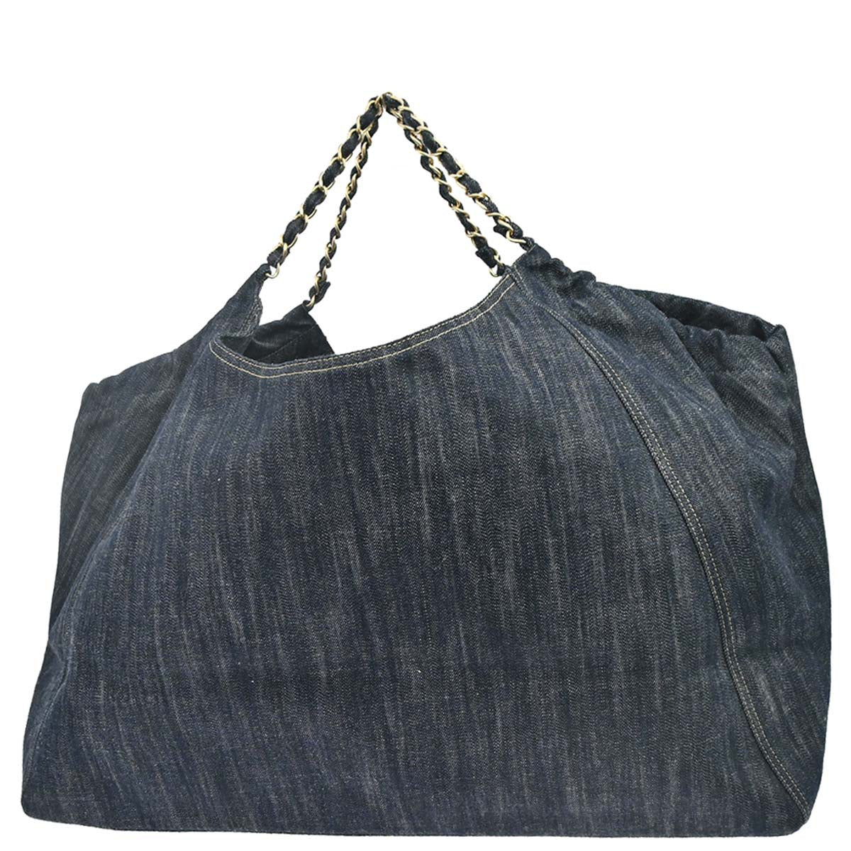 Chanel 2006-2008 Indigo Denim Coco Cabas Tote Handbag