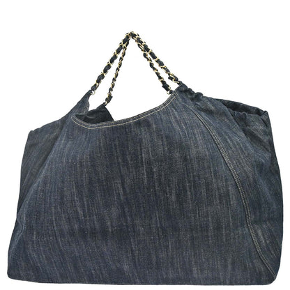 Chanel 2006-2008 Indigo Denim Coco Cabas Tote Handbag