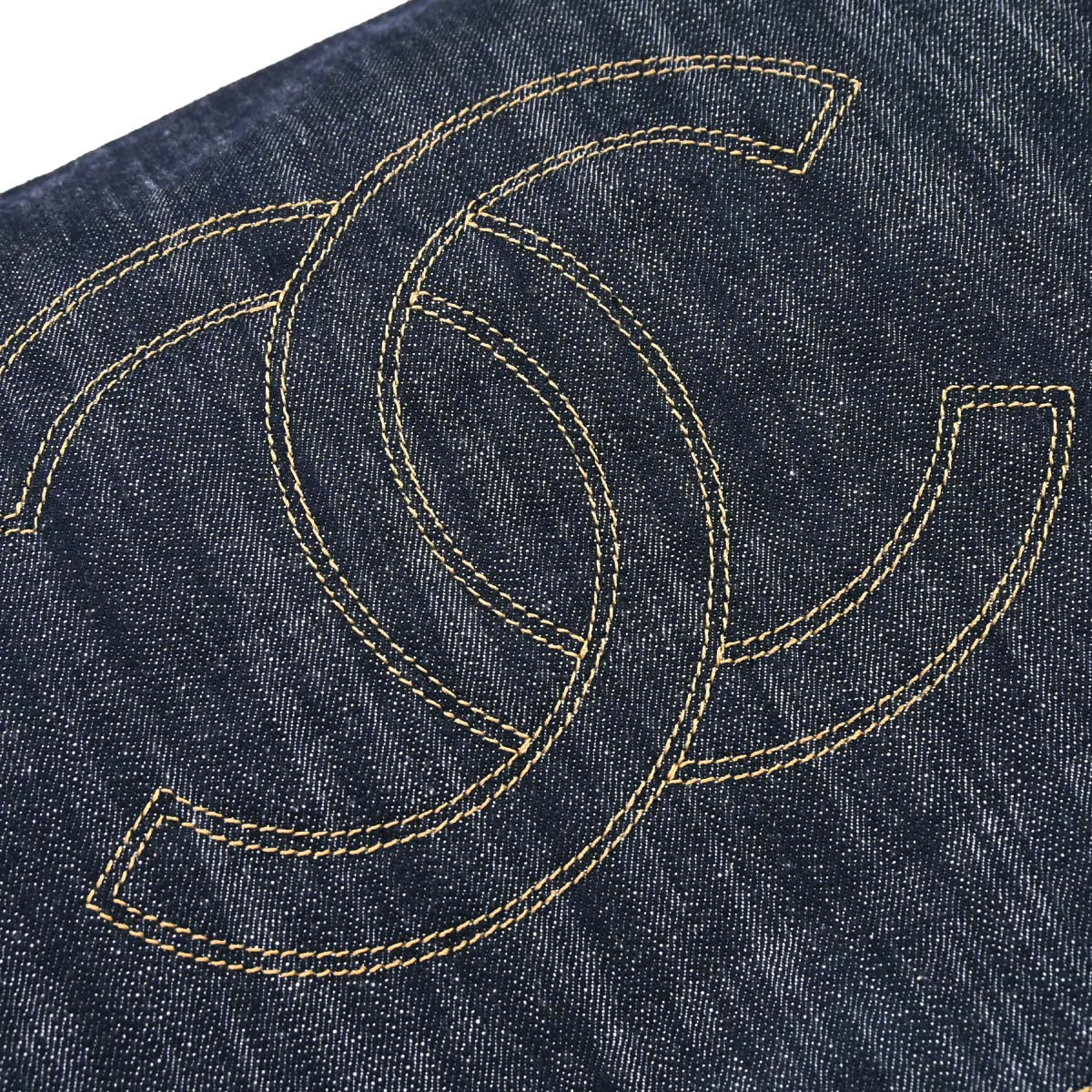 Chanel 2006-2008 Indigo Denim Coco Cabas Tote Handbag