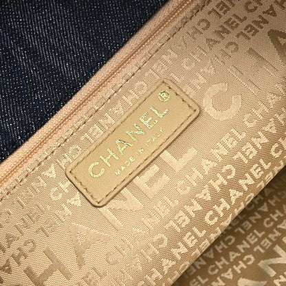 Chanel 2006-2008 Indigo Denim Coco Cabas Tote Handbag