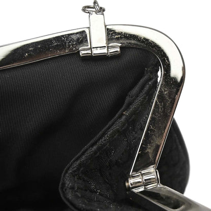 Christian Dior Black Satin Trotter Saddle Handbag