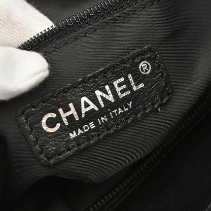 Chanel 2006-2008 Black Canvas Paris-Biarritz Tote PM Handbag