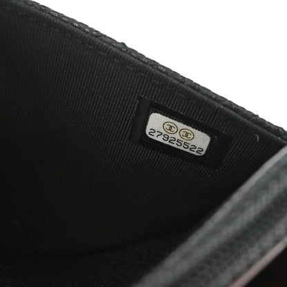 Chanel 2019 Black Caviar Skin Classic WOC Wallet on Chain Bag