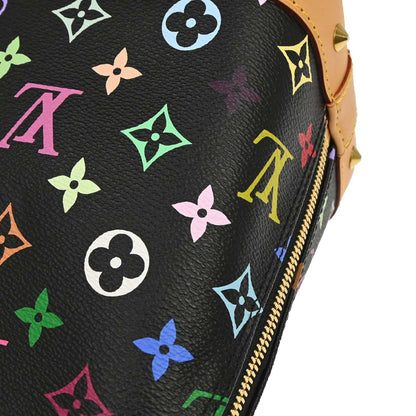 Louis Vuitton 2015 Black Monogram Multicolor Alma PM Handbag M40444