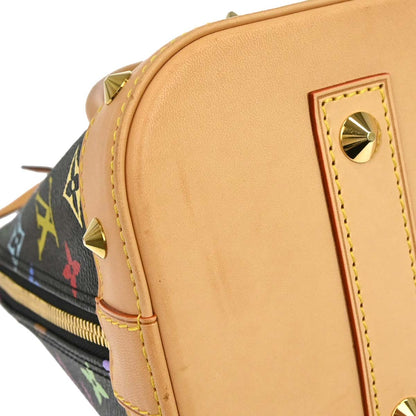Louis Vuitton 2015 Black Monogram Multicolor Alma PM Handbag M40444
