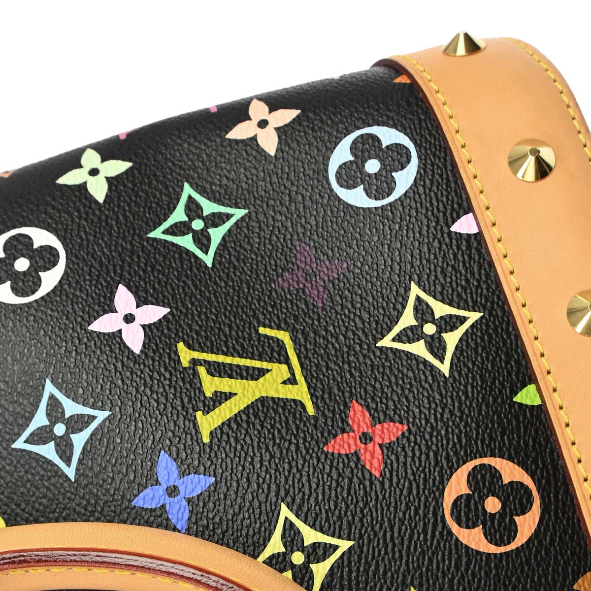 Louis Vuitton 2015 Black Monogram Multicolor Alma PM Handbag M40444