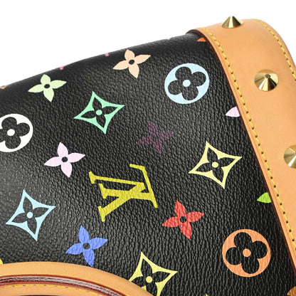 Louis Vuitton 2015 Black Monogram Multicolor Alma PM Handbag M40444