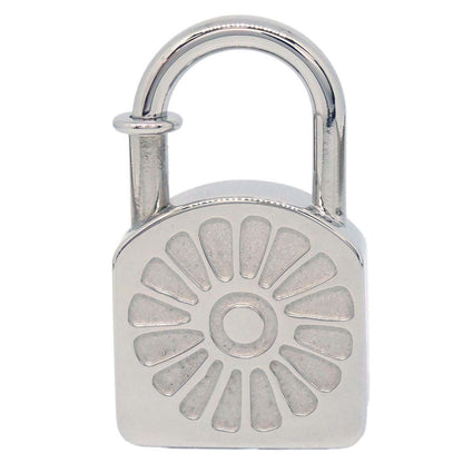 Hermes 1994 Le soleil Sunflower Cadena Padlock Silver Small Good