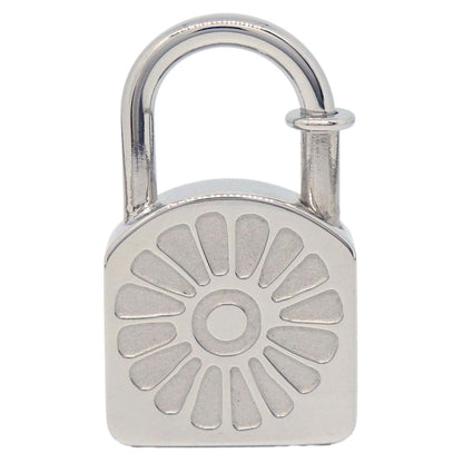 Hermes 1994 Le soleil Sunflower Cadena Padlock Silver Small Good