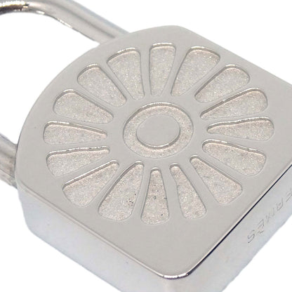 Hermes 1994 Le soleil Sunflower Cadena Padlock Silver Small Good