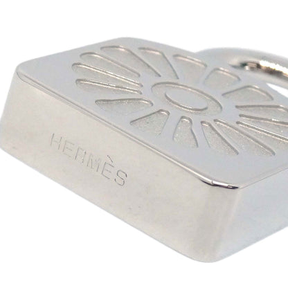 Hermes 1994 Le soleil Sunflower Cadena Padlock Silver Small Good