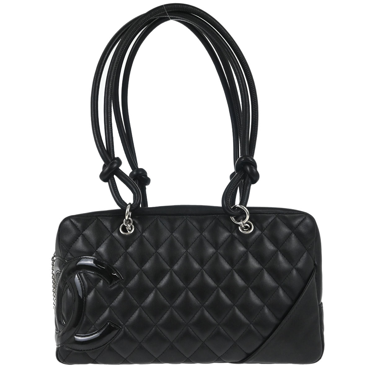 Chanel Black Calfskin Cambon Ligne Bowling Bag 27