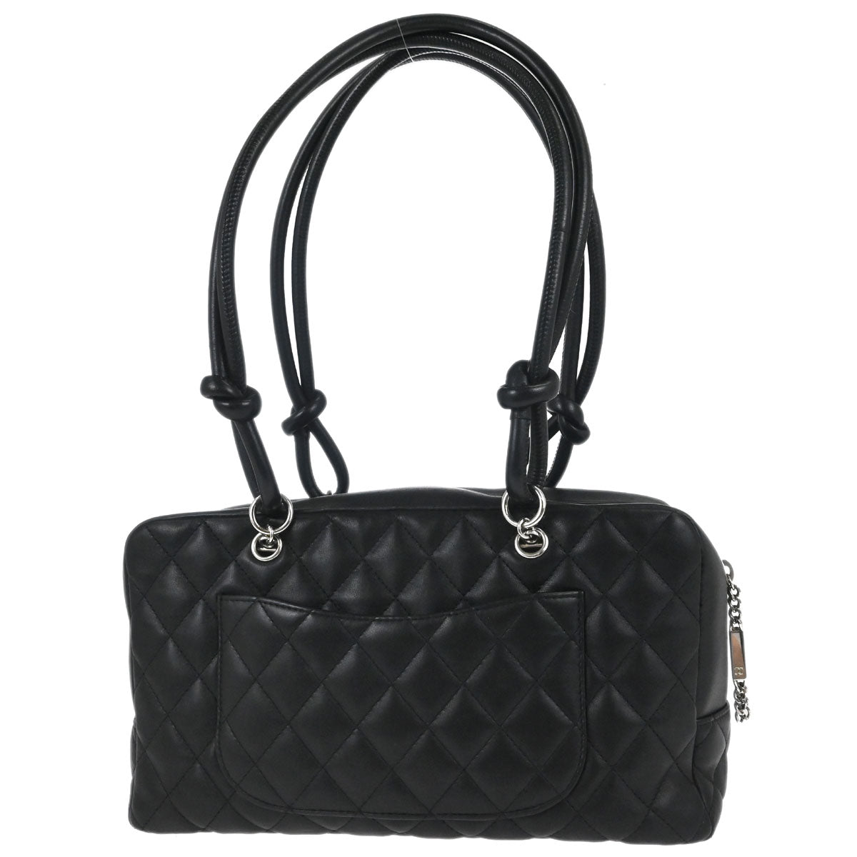 Chanel Black Calfskin Cambon Ligne Bowling Bag 27