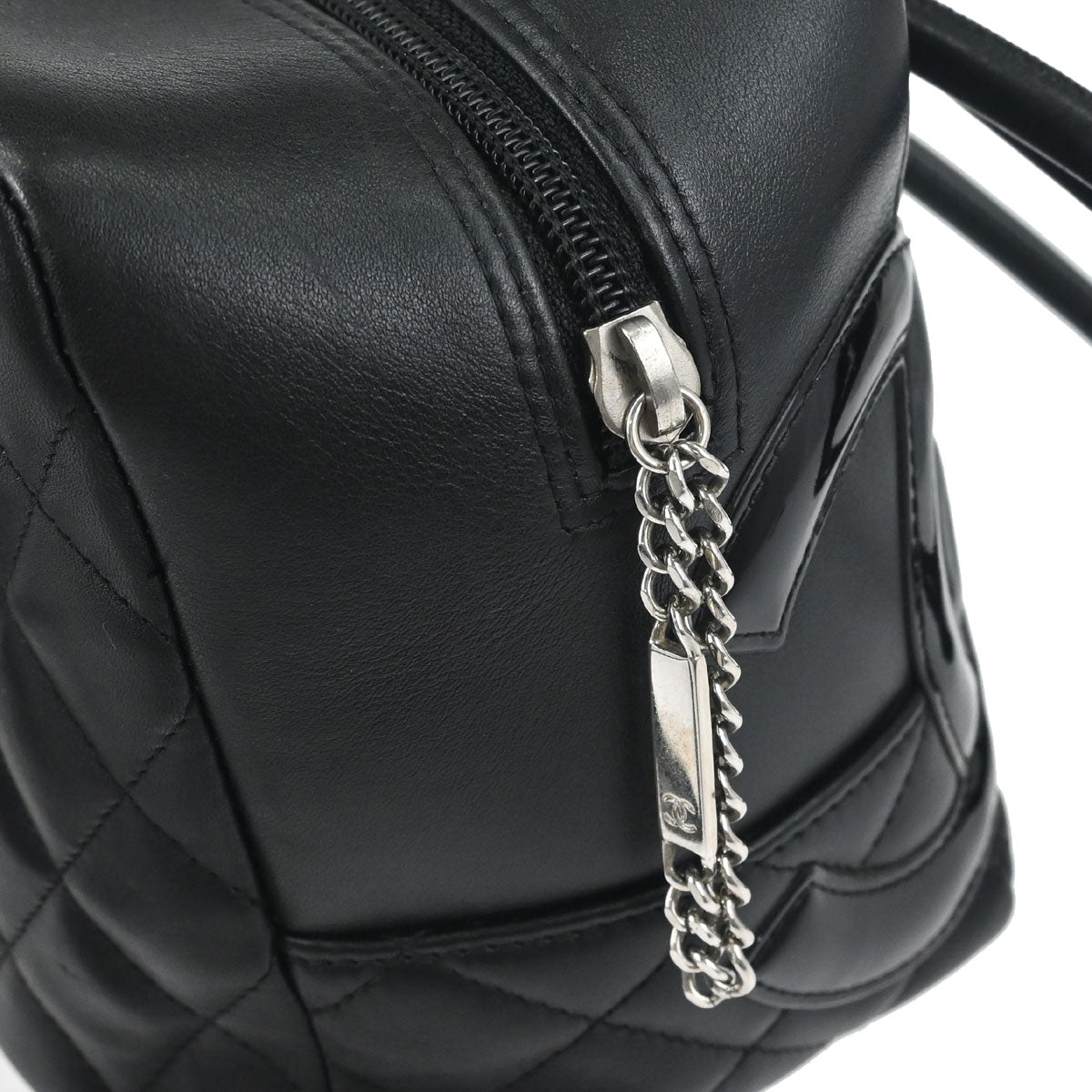 Chanel Black Calfskin Cambon Ligne Bowling Bag 27