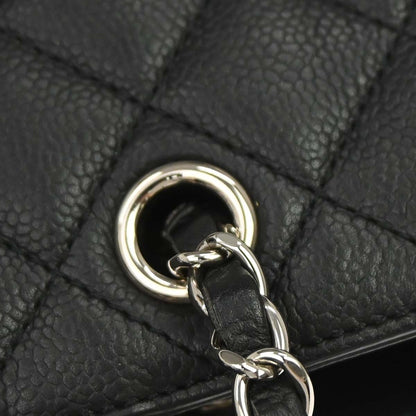 Chanel 2017 Black Caviar Skin CC Box Shopping Tote 2way Shoulder Handbag
