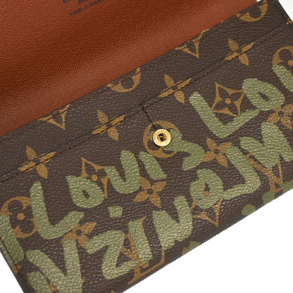 Louis Vuitton 2001 Monogram Graffiti Portefeuille Sarah Wallet M92188