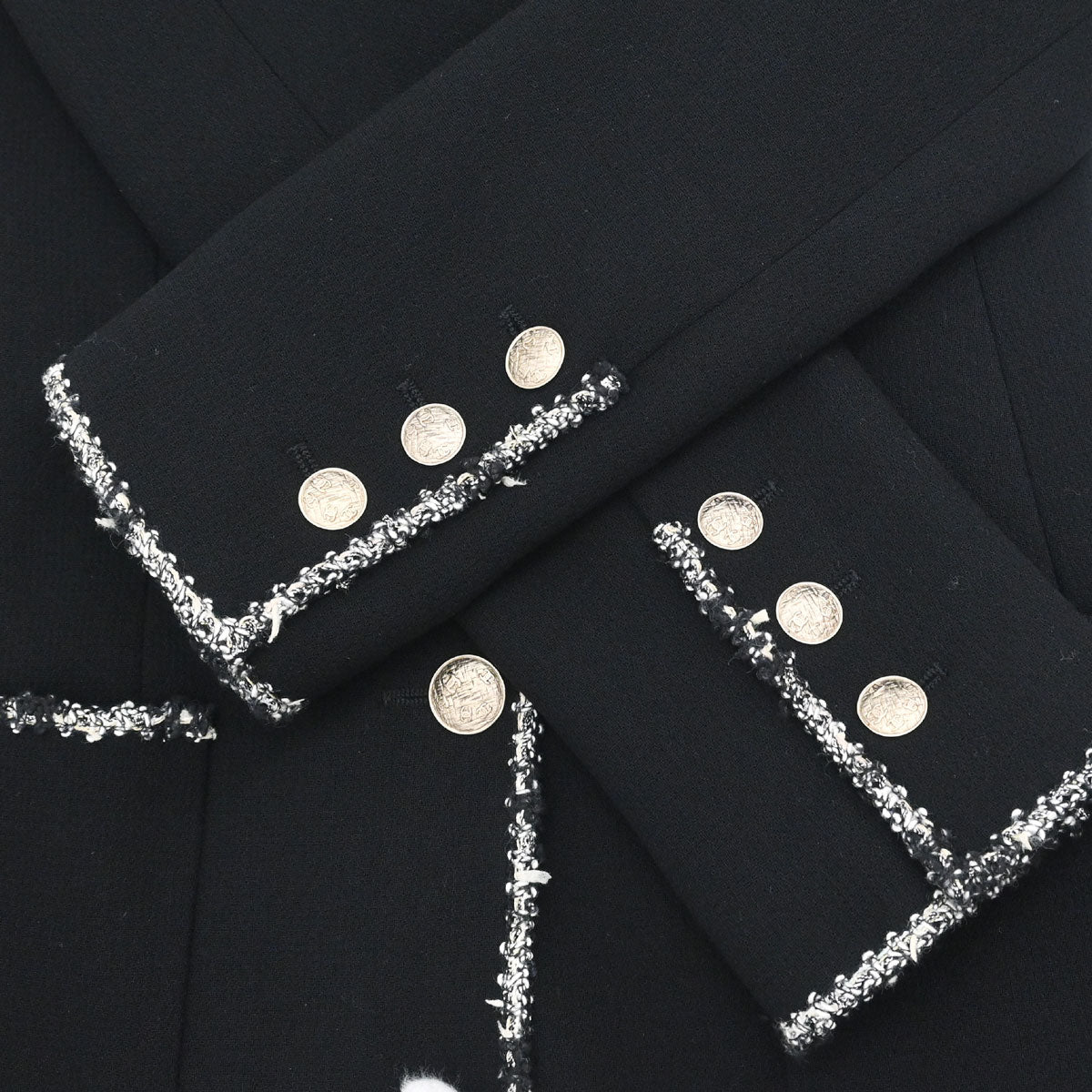 Chanel 2005 Single Breasted Emblem Jacket Black #36