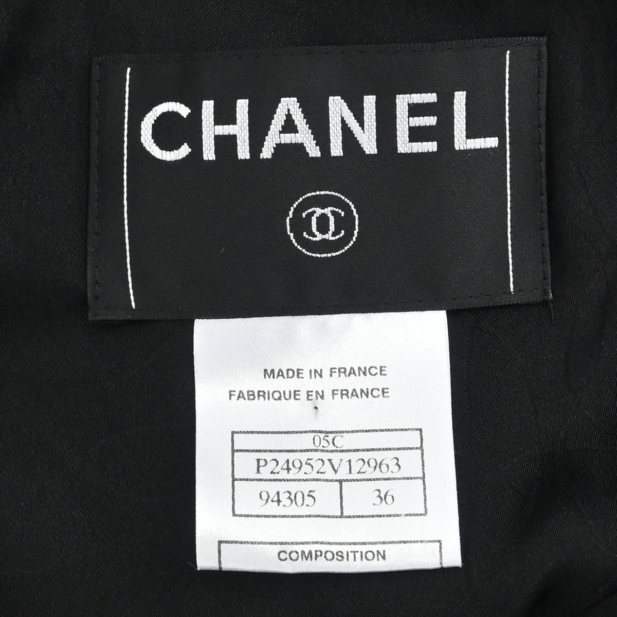 Chanel 2005 Single Breasted Emblem Jacket Black #36