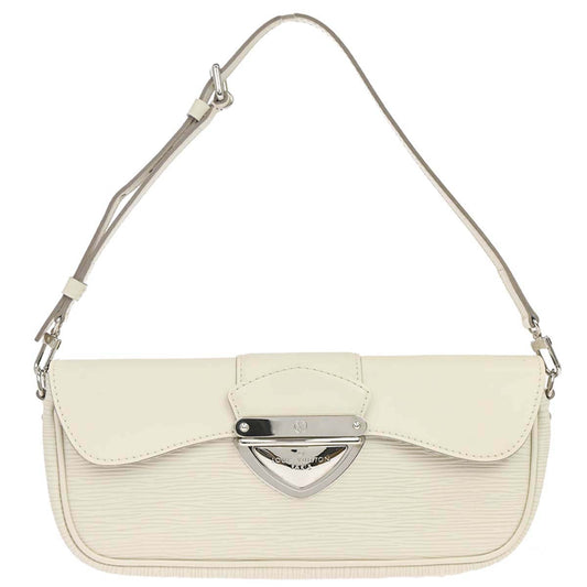 Louis Vuitton 2011 White Epi Pochette Montaigne Handbag M5929J