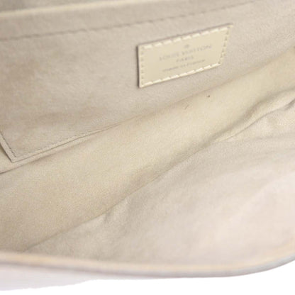Louis Vuitton 2011 White Epi Pochette Montaigne Handbag M5929J