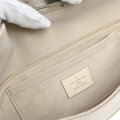 Louis Vuitton 2011 White Epi Pochette Montaigne Handbag M5929J