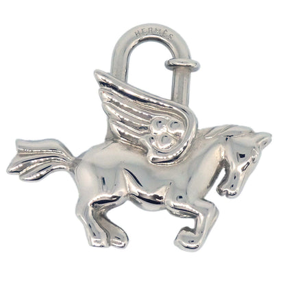 Hermes 1993 Le Cheval Pegasus Cadena Silver Small Good