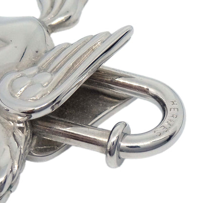 Hermes 1993 Le Cheval Pegasus Cadena Silver Small Good