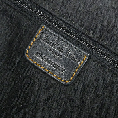 Christian Dior Black Leather Gaucho Shoulder Bag