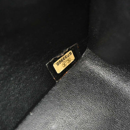 Chanel 2000-2002 Black Caviar Skin Mini Classic Square Flap Shoulder Bag 17