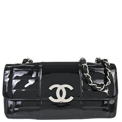 Chanel 2005-2006 Black Patent Leather Shoulder Bag
