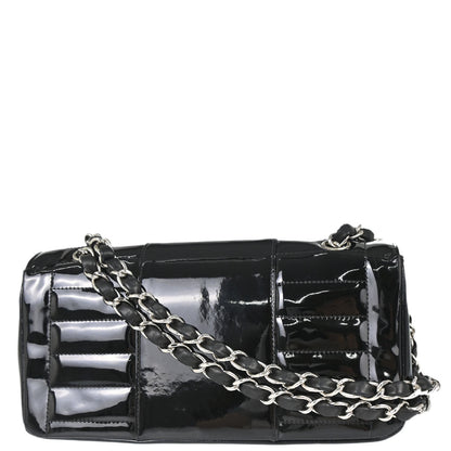 Chanel 2005-2006 Black Patent Leather Shoulder Bag
