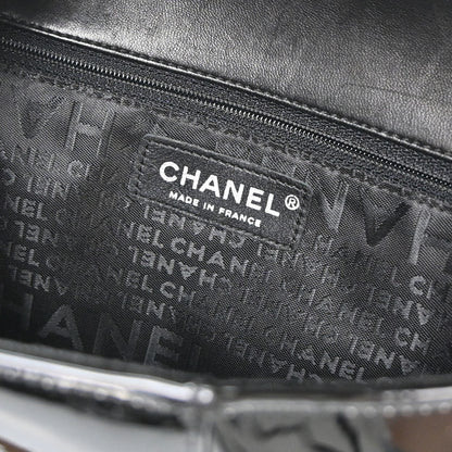 Chanel 2005-2006 Black Patent Leather Shoulder Bag