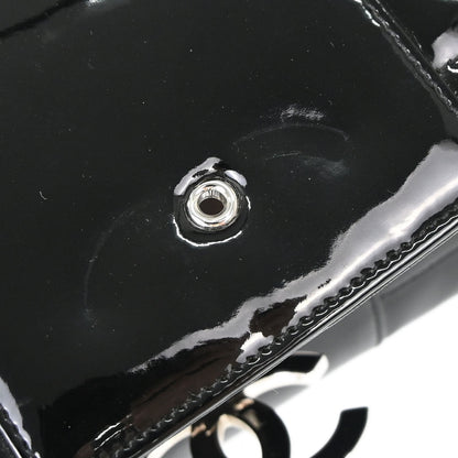 Chanel 2005-2006 Black Patent Leather Shoulder Bag