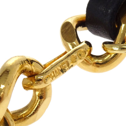 Chanel Chain Belt Medallion Gold Black Small Good