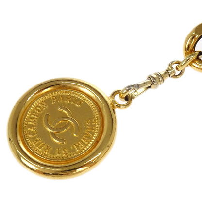 Chanel Chain Belt Medallion Gold Black Small Good