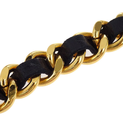 Chanel Chain Belt Medallion Gold Black Small Good