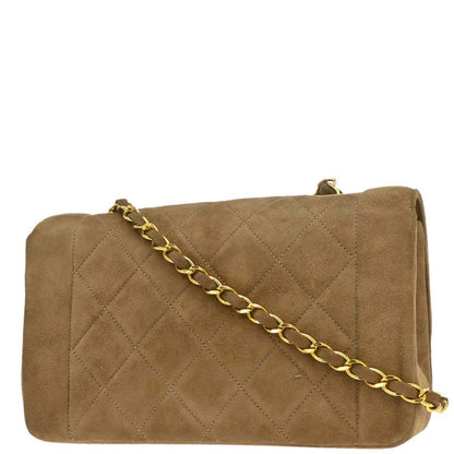 Chanel 1989-1991 Brown Suede Shoulder Bag