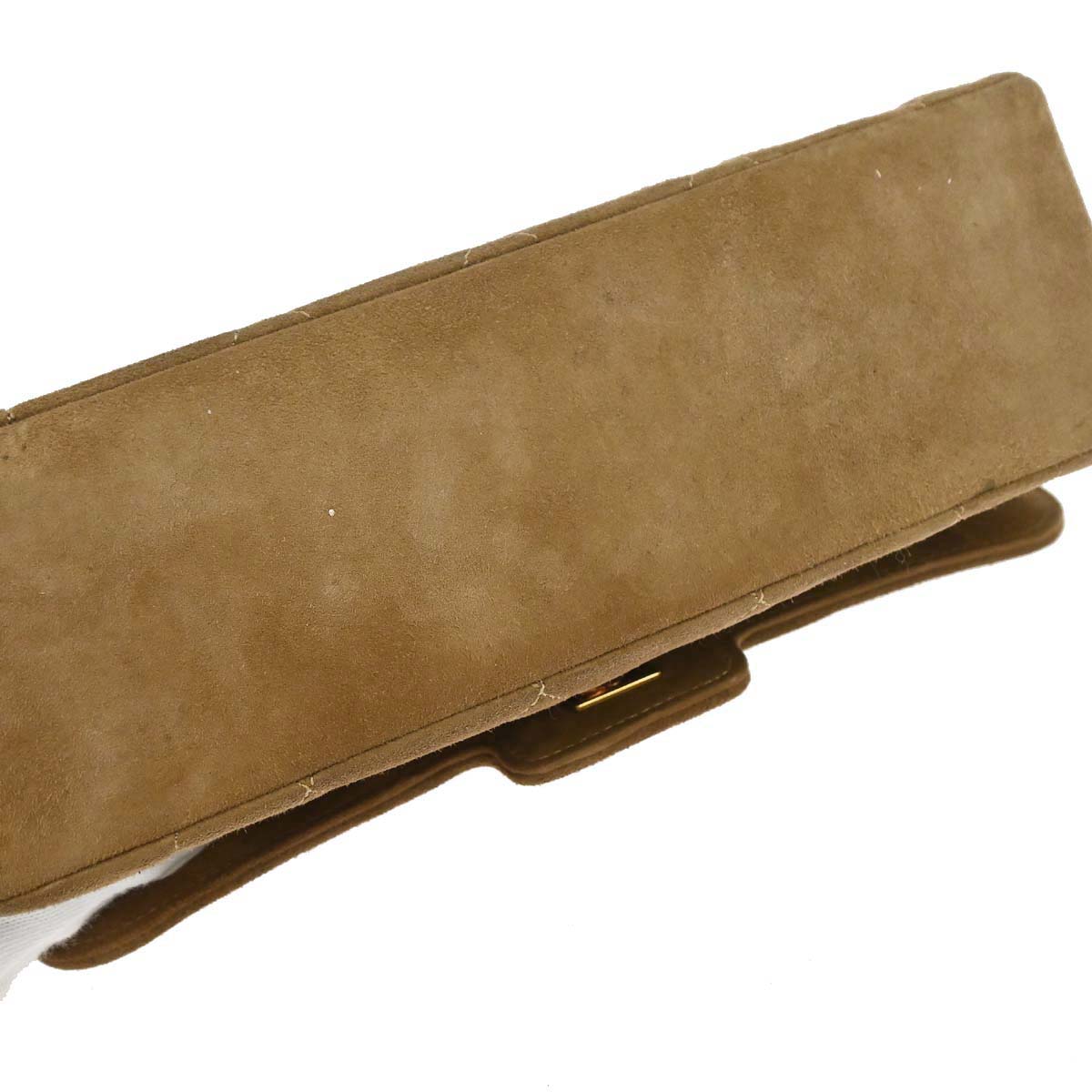 Chanel 1989-1991 Brown Suede Shoulder Bag