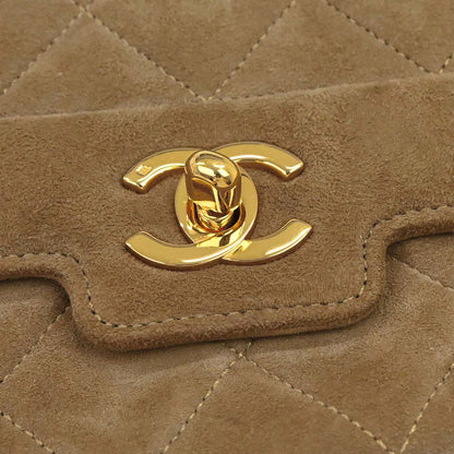 Chanel 1989-1991 Brown Suede Shoulder Bag