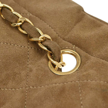 Chanel 1989-1991 Brown Suede Shoulder Bag