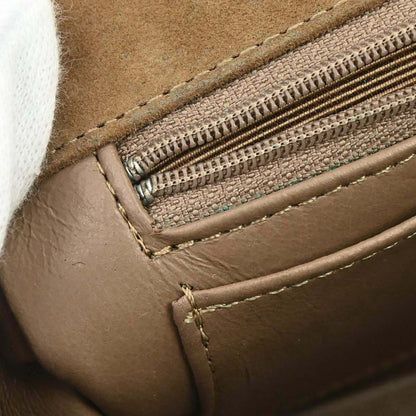 Chanel 1989-1991 Brown Suede Shoulder Bag