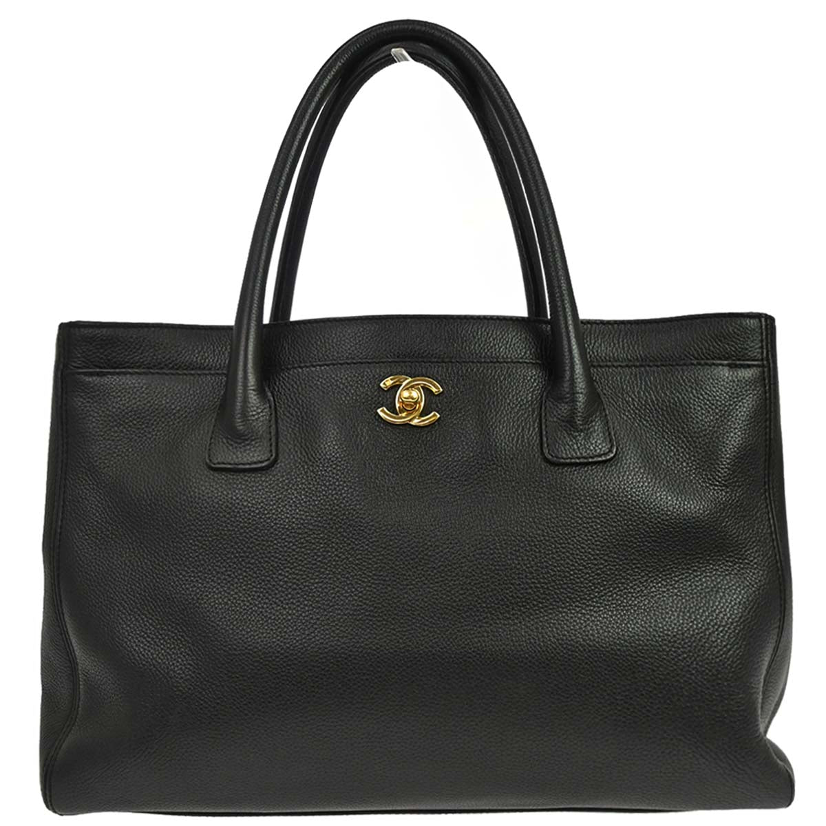 Chanel 2005-2006 Black Calfskin Executive Cerf Tote Bag