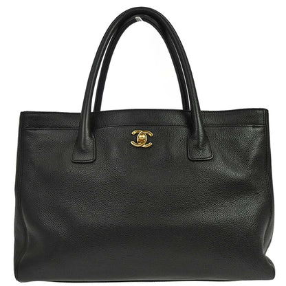 Chanel 2005-2006 Black Calfskin Executive Cerf Tote Bag