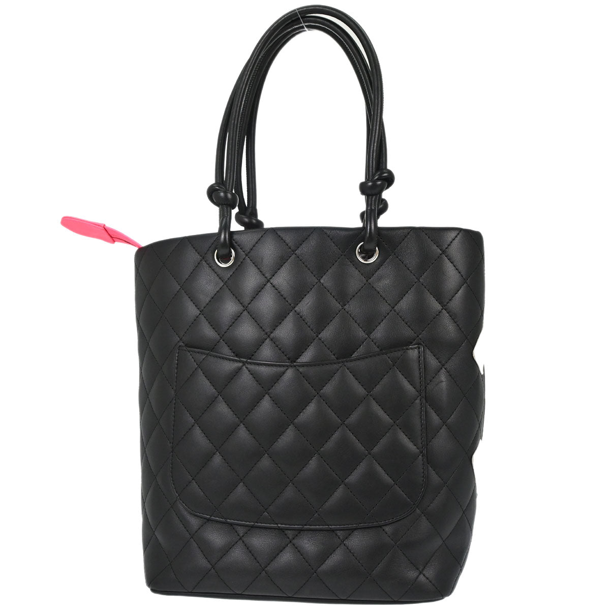 Chanel 2005-2006 Black Calfskin Cambon Ligne Tote Handbag