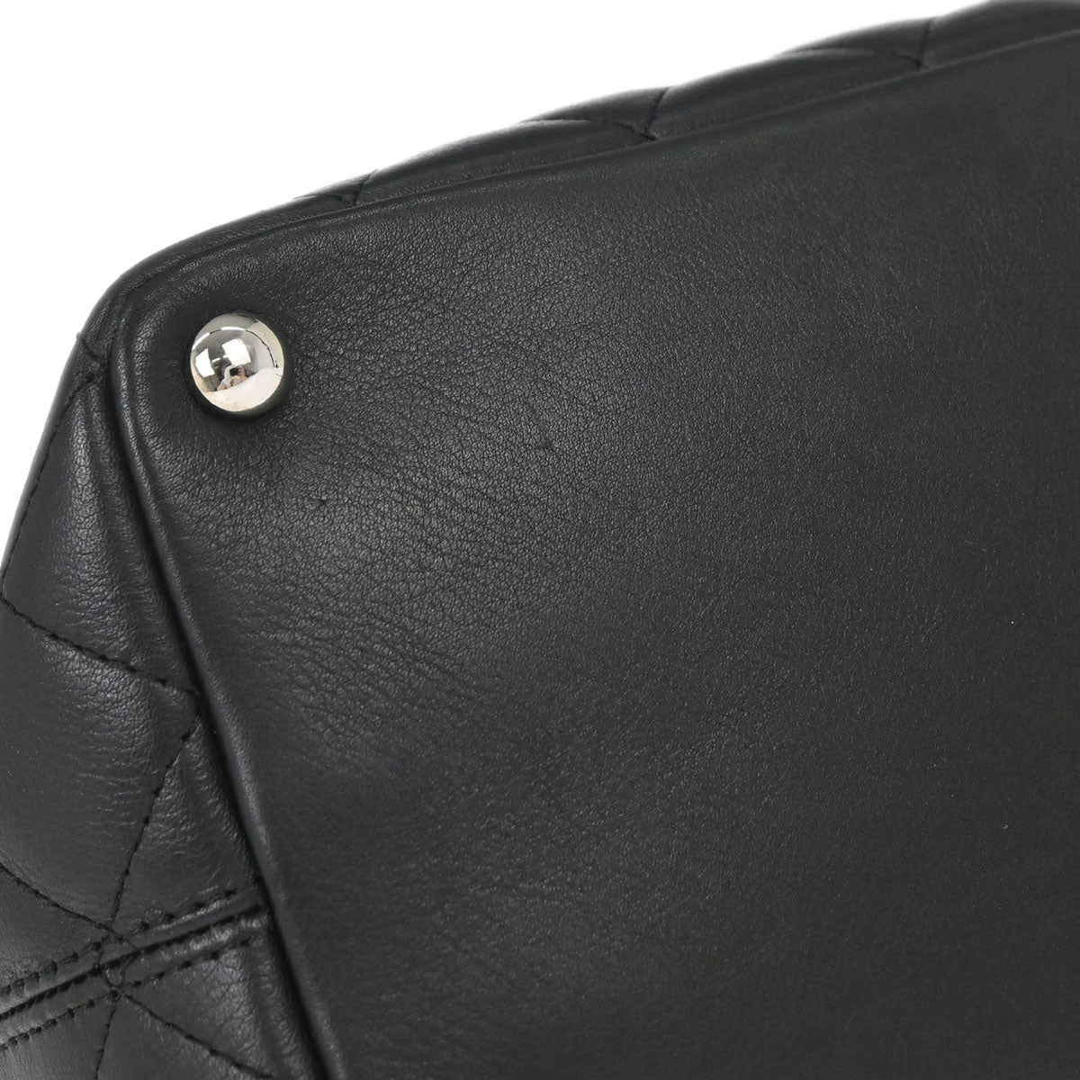 Chanel 2005-2006 Black Calfskin Cambon Ligne Tote Handbag