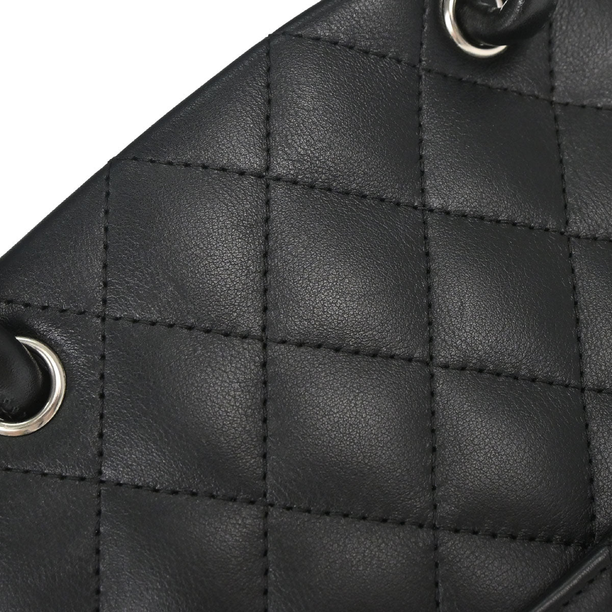 Chanel 2005-2006 Black Calfskin Cambon Ligne Tote Handbag